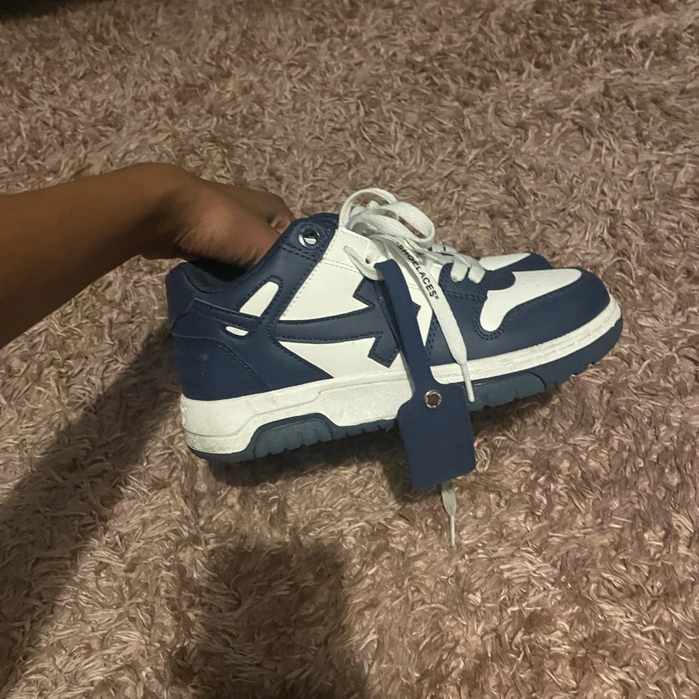 Blue and White off whites out of office